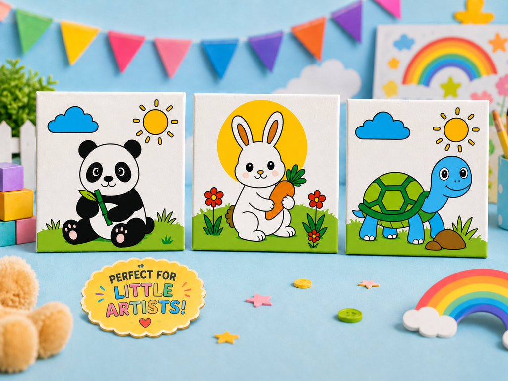 Jungle Pals Paint-by-Number Kit- Set of 3