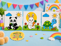 Jungle Pals Paint-by-Number Kit- Set of 3