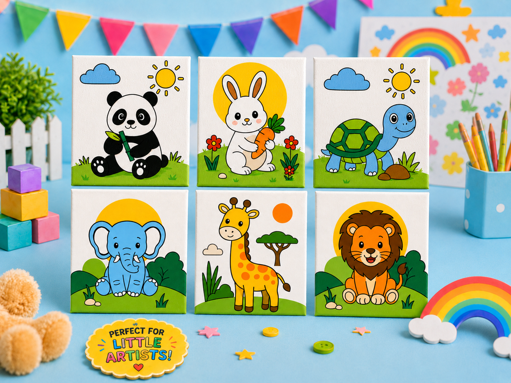 Ultimate Animal Adventure Paint-by-Number Mega Kit- Set of 6