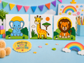 Animal Kingdom Art Adventure Paint-by-Number Kit- Set of 3