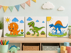 Roarsome Dino Adventure Paint-by-Number Kit- Set of 3